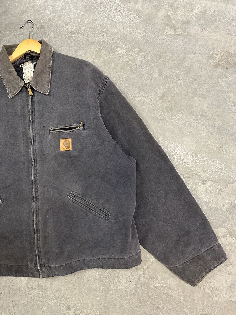 Carhartt Detroit Jacket J97 PTL Petrol Faded Distressed Carhartt Detroit Jacket J97 PTL Petrol Faded Distressed
