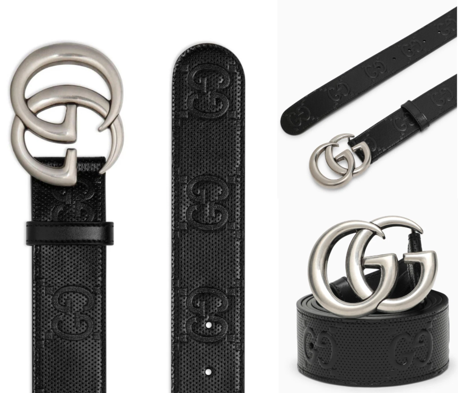 Gucci Gg Ceinture Interverrouillage Boucle Gg Boucle Avec Staub Sac Unisexe 75