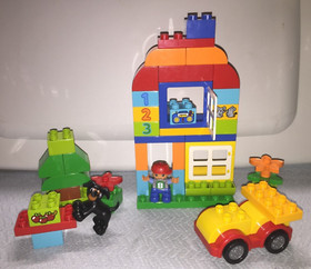 Lego DUPLO All-In-One-Box-Of-Fun #10572 Over 60 Pcs Retired 2014