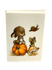 VINTAGE Hallmark Happy Thanks Giving Card Lot 10 Woodland Creatures Greetings