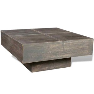 18+ Dark Brown Square Coffee Table