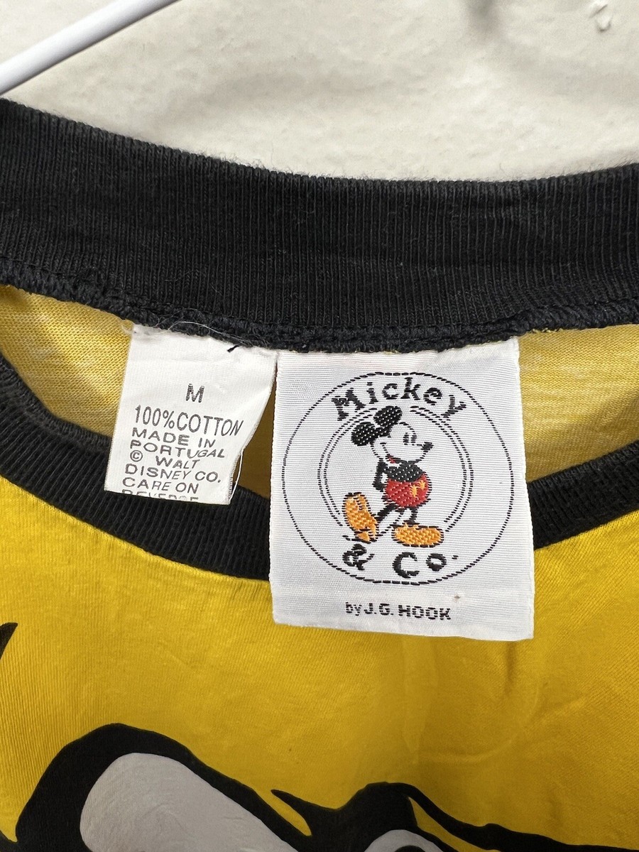 Vintage 80's Disney Mickey & Co J.G. Hook Yellow T-Shirt Vintage 80's Disney Mickey & Co J.G. Hook Yellow T-Shirt