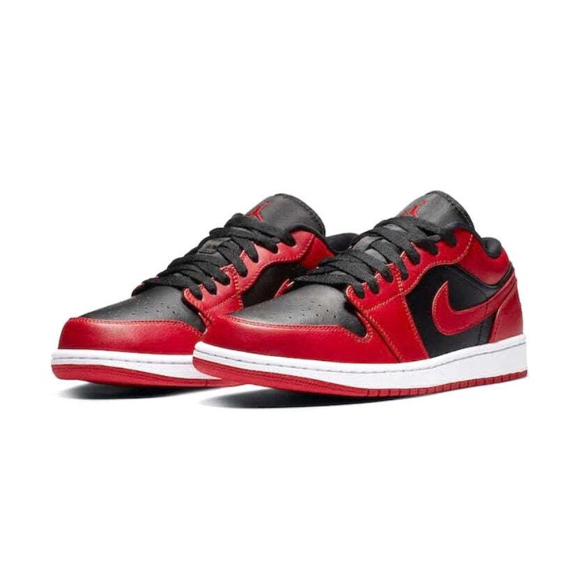 Samlet Skuldre på skuldrene bringe handlingen Air Jordan 1 Low Reverse Bred (GS) | eBay