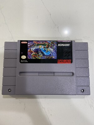 Turtles IV Teenage Mutant Ninja Turtles in Time - Nintendo SNES Game Authentic