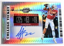 /20 JJ ARCEGA-WHITESIDE 2019 CONTENDERS RC TICKET AUTO OPTIC EAGLES J.J. ROOKIE