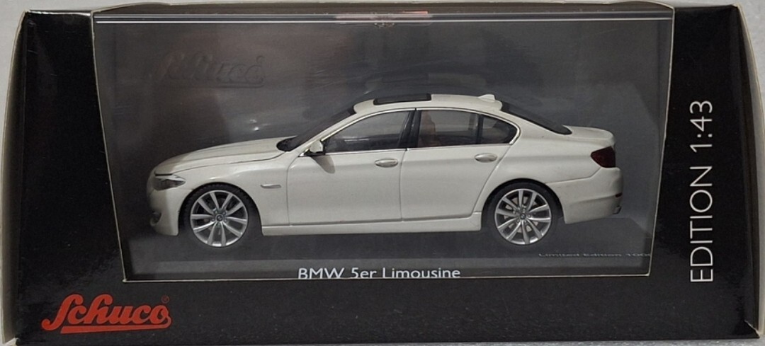 BMW 5-Series 5er 550i (F10) 2010 Alpinweiss White 1:43 Schuco