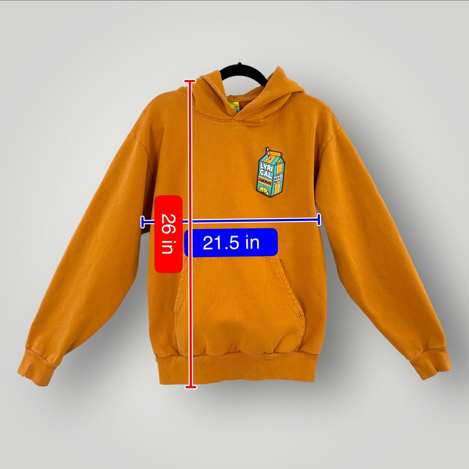 Lyrical Lemonade 100% Real Music Hip Hop Rap Orange Hoodie Men MEDIUM 139/5  | eBay