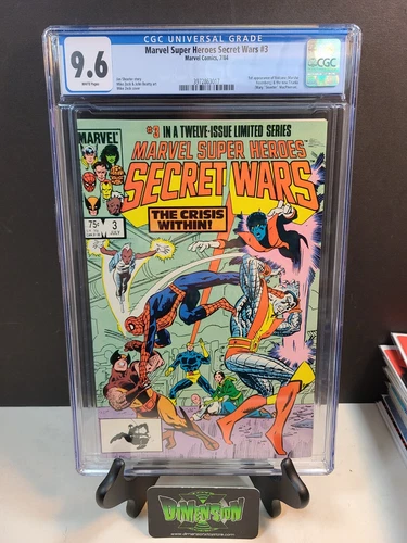 MARVEL SECRET WARS #3 NM CGC 9.6 1ST PRINT 1ST APP VOLCANA & TITANIA 1984 DISNEY