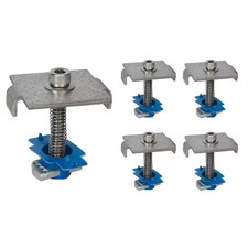 Steel Solar Panel Mid Clamp with Bolt, Cone Nut, and Spring for 1-5/8 In. Strut