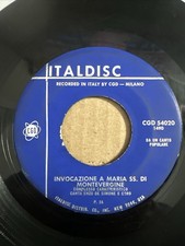 Gabriele Vanorio Vinile 7" 45 giri Invocazione A Maria SS. Italdisc CGD 54020