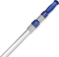 Poolvio 15 FT Telescopic Pool Pole - Adjustable 3 Piece Aluminum Pool Skimmer Po