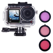 Waterproof Housing Case with Dive Filters for DJI Osmo Action 5 black
