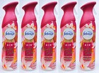 5 Febreze Unstoppable VANILLA SUEDE Smoked Mahogany Amber Freshener Mist Spray