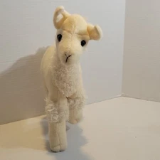 Rare Fiesta Llama Plush Toy 14" Alpaca Stuffed Animal realistic poseable 