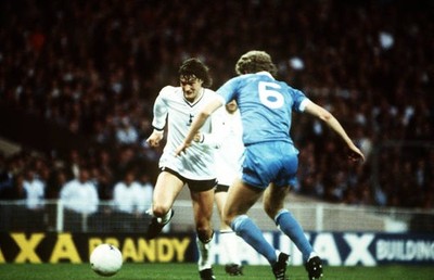 1981 FA Cup Final replay Tottenham Hotspur vs Manchester City Spur- Old Photo
