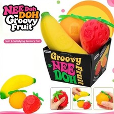 Schylling NeeDoh Groovy Fruit Tactile Squeeze Toy