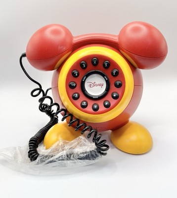 Disney Mickey Mouse  Vintage Phone Landline Push Button Telephone