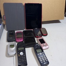 Locked / Broken Phone Lot IPhone, Samsung, Motorolla 9 Phones