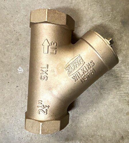 Zurn Wilkins SXL Wye Check Valve 2-1/2 in Brass Lead-Free Unfinished