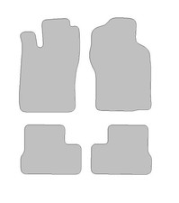 Fußmatten passend für Opel Astra F Typ 51-59 mit Klimaanlage (Baujahr 1991 - 200