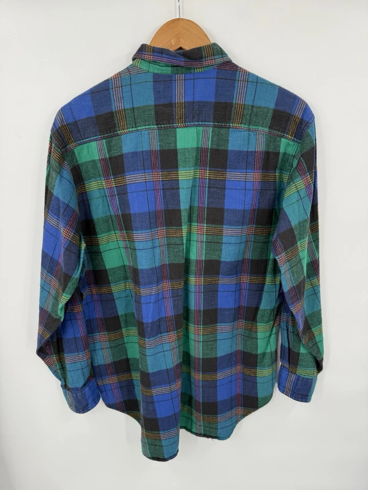 Camisa de Franela Levi's Sutter Creek De Colección Mediana Occidental Abotonada Grande E Cuadros Foto 2 de 4