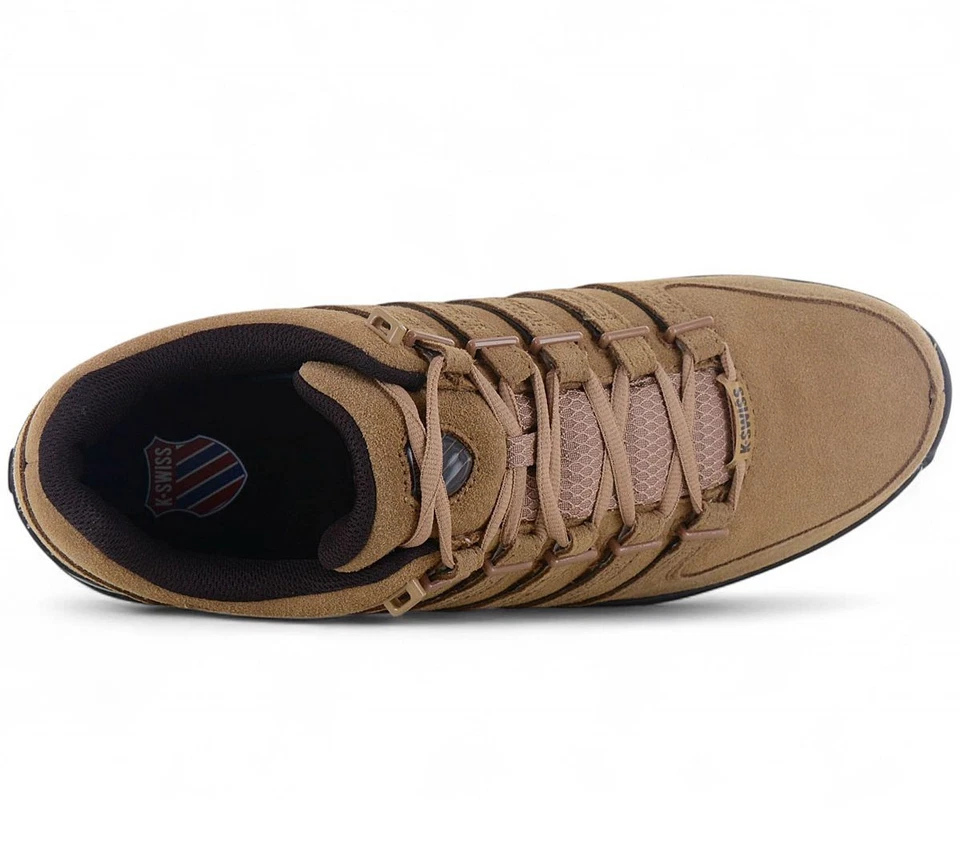 K-Swiss RINZLER Leather - Herren Sneaker Braun 01235-286 Freizeit Schuhe NEU - Bild 4 von 4