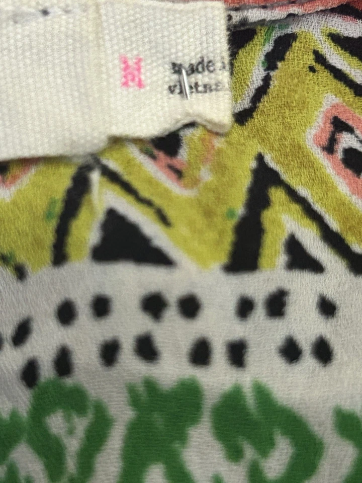 Lush Multi Color Geometric Pattern Women’s Tank Top, Size Medium. 2D - Image 4 of 4