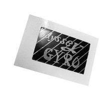 Odyssey 1st gen gyro cable decal EACH - BLACK on CHROME