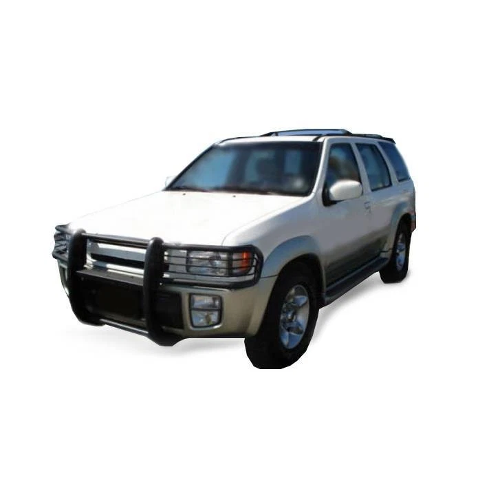 Protector de rejilla modular Black Horse ajuste negro 1997-2003 Infiniti QX4 Foto 2 de 4