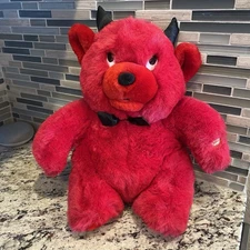Red Devil Plush 13 Inch MTY International Toy Sings Light My Fire Vintage Works