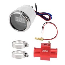 1.10 Universal Digital Water Temperature Gauge Kit With Joint Pipe 28mm Red