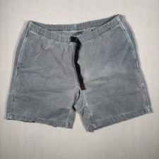 VINTAGE Gramicci Shorts Mens XL Gray Belted Climbing Gorpcore Elastic Waist Y2K