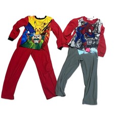 Lot of 2 Boys Pajama Sets Size 6/7 Marvel