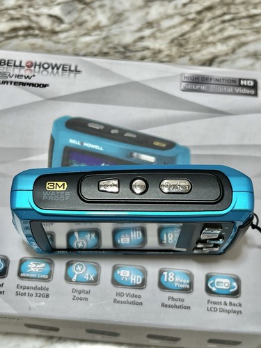 Bell & Howell 2 View 18.0MP Waterproof Selfie Digital Camera Blue TESTED - Picture 5 of 12