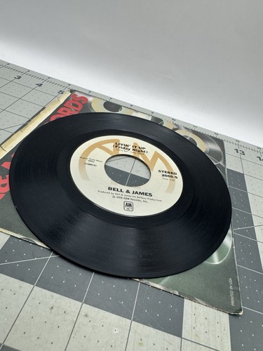 BELL & JAMES - "LIVIN' IT UP" (IT'S FRIDAY NIGHT) A&M RECORDS 1978 - Picture 4 of 4