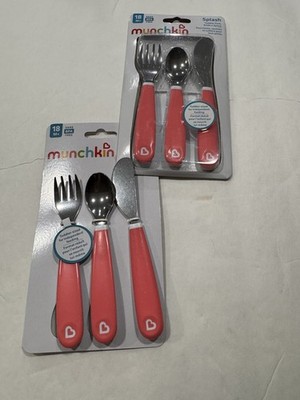 Munchkin Splash Toddler Fork Knife and Spoon Set - 2pk
