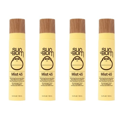 #ad Lot of 4 Sun Bum Refreshing Face Mist Sunscreen SPF 45 Sheer 3.4 oz EXP 09 2026 $35.00