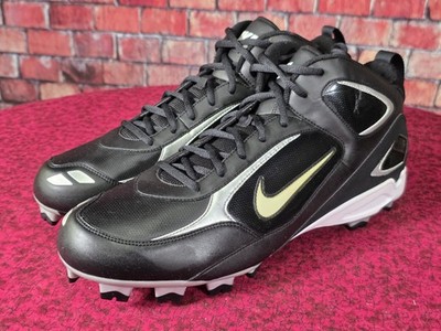  New W/o Box  Nike Land Shark Legacy Mens Black Football Baseball Cleats Sz 15