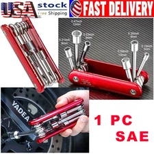 US 6 in 1 Folding Nut Driver Set Metric Hex Nut Driver Set Folding Socket Wrench