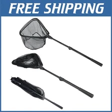 Retractable Fishing Net with Aircraft-grade Aluminum Handle