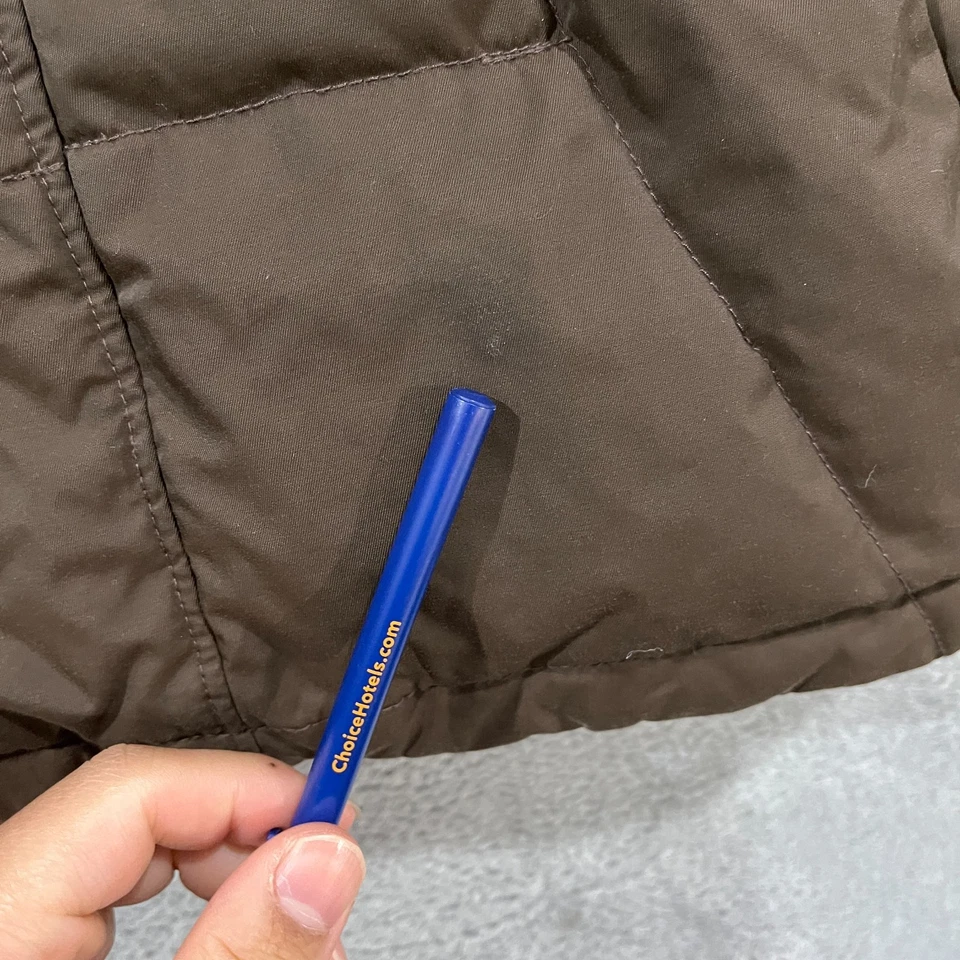 Chaqueta Columbia 550 para mujer grande de titanio aislada de piel sintética acolchada invierno Foto 3 de 4