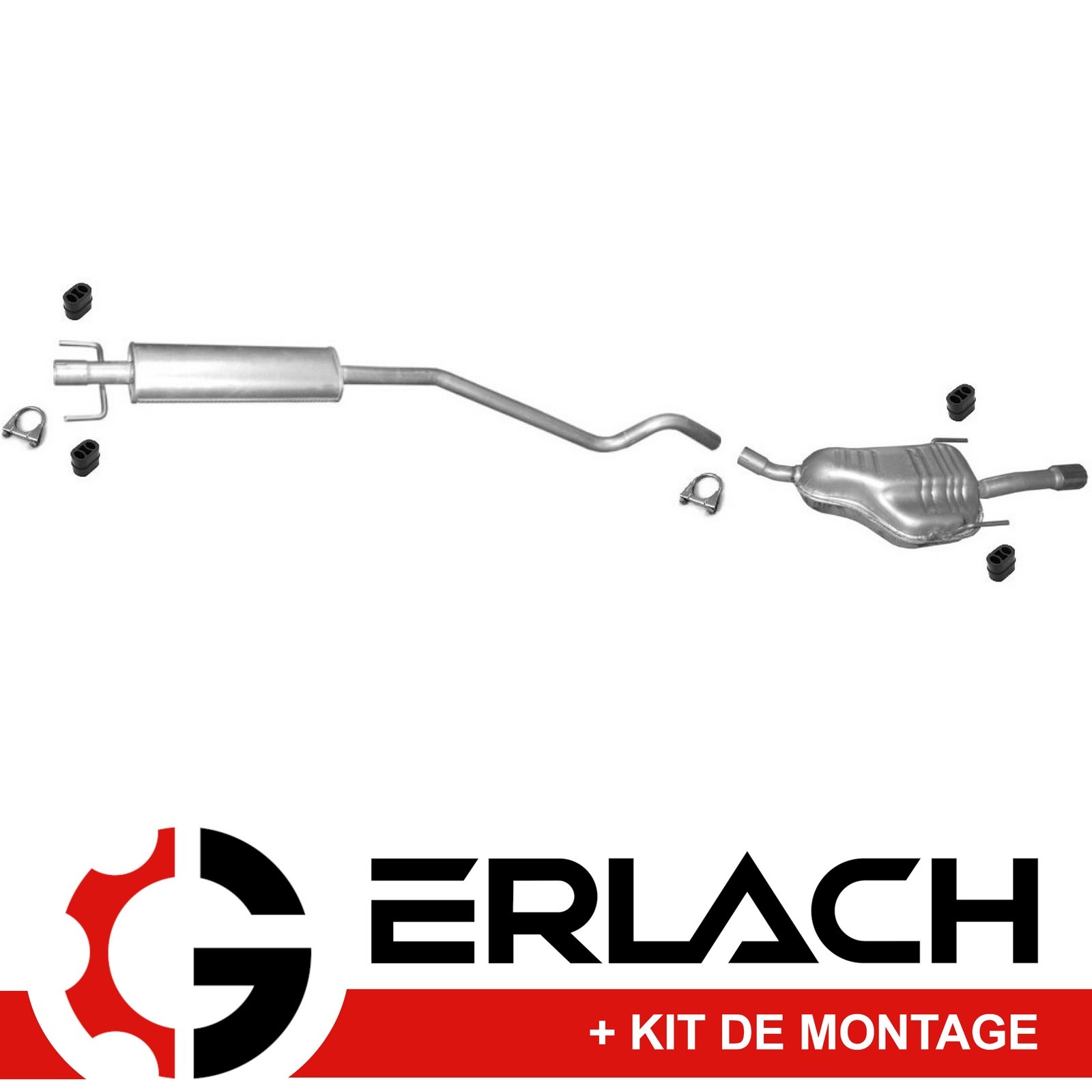 Silencieux Opel Astra H 1.6 16V pour remplacement avant contrôle technique