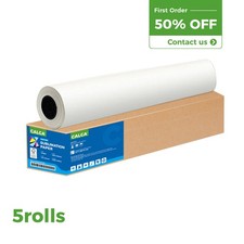 5 Rolls 81gsm 63" x328ft Dye Sublimation Paper 3in Core Heat Transfer Paper