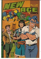 NEW AGE COMICS #1 1985 FANTAGRAPHICS KEY 1ST COLOR TEENAGE MUTANT NINJA TURTLES