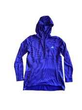 Adidas Climawarm 1/4 Zip Pullover Running Shirt Women  s Large Purple Hooded