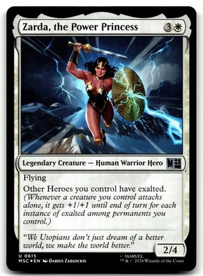 Zarda, the Power Princess MTG Foil MSC 615 White Matt Cavotta