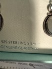 YS Earrings 1.25”•925 SterlingSilver•Blue Topaz•Quartz•6.1g•Crafted In India NIB — photo 6