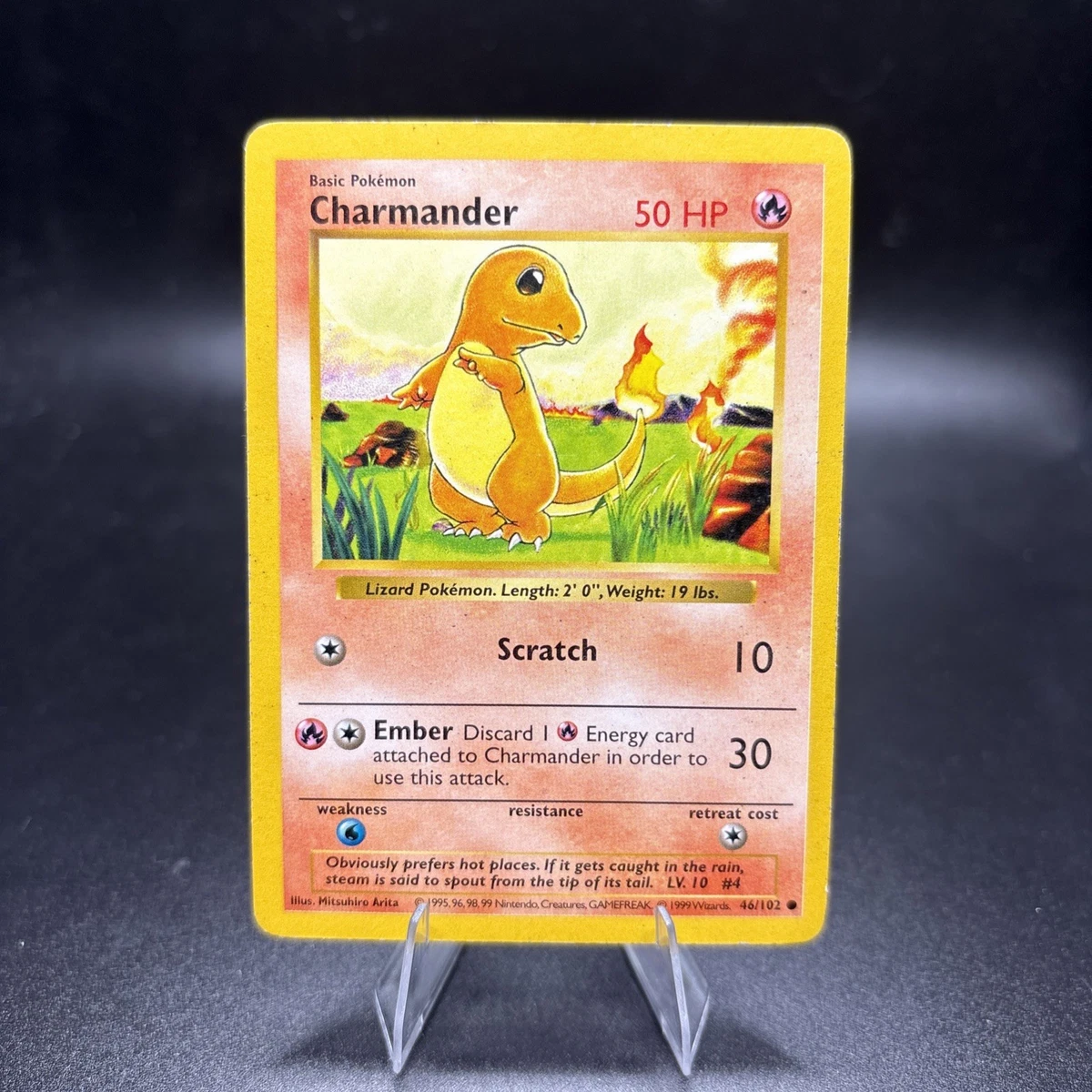 Charmander Pokémon TCG Shadowless Individual Collectible Card Game