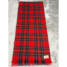 Stewart Royal by Rodlinoch Red Tartan Plaid 100 Pure New Wool Scarf Scotland