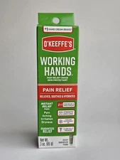 O'Keeffe's Working Hands Pain Relief Cream, Relieves Soothes & Hydrates, 3oz